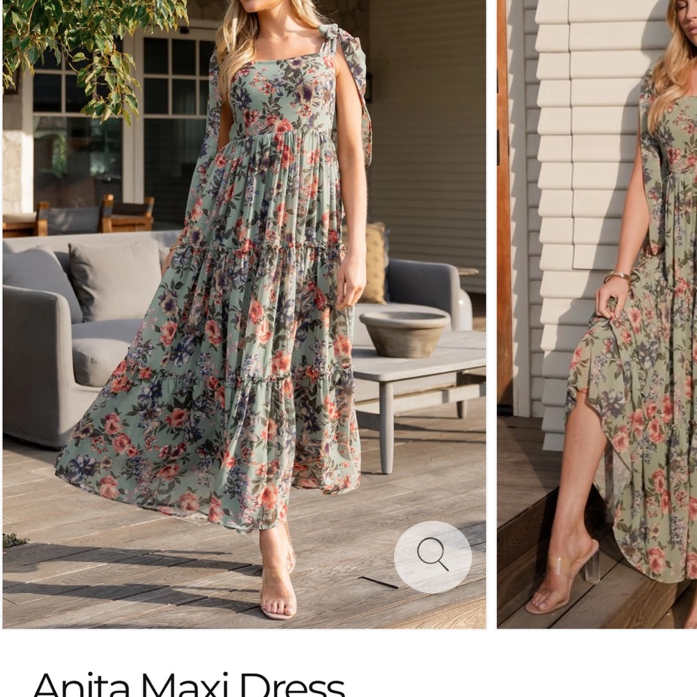Baltic Born Floral Maxi Dress in Floral Multi Green